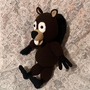 Crochet 16 Inch Amigurumi Beaver Pattern. Digital pdf file in English with US terms.