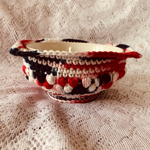 Kits & How To Puff Stitch Soup Bowl Cozy Pattern Sewing & Fiber