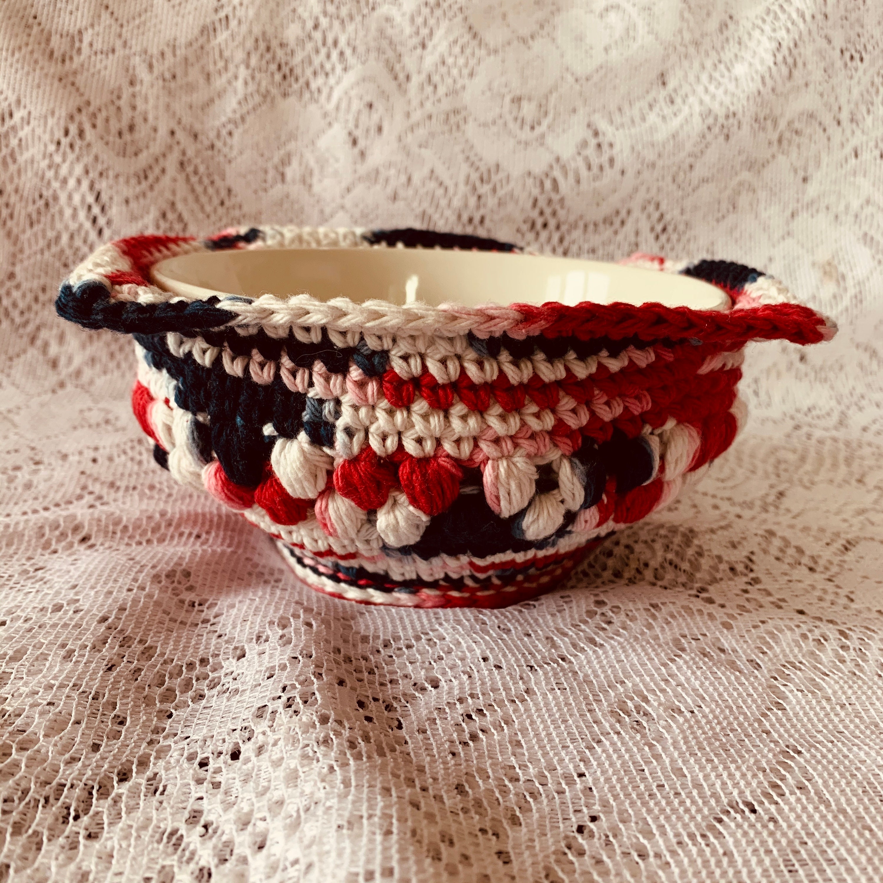 Puff Stitch Soup Bowl Cozy Pattern Etsy