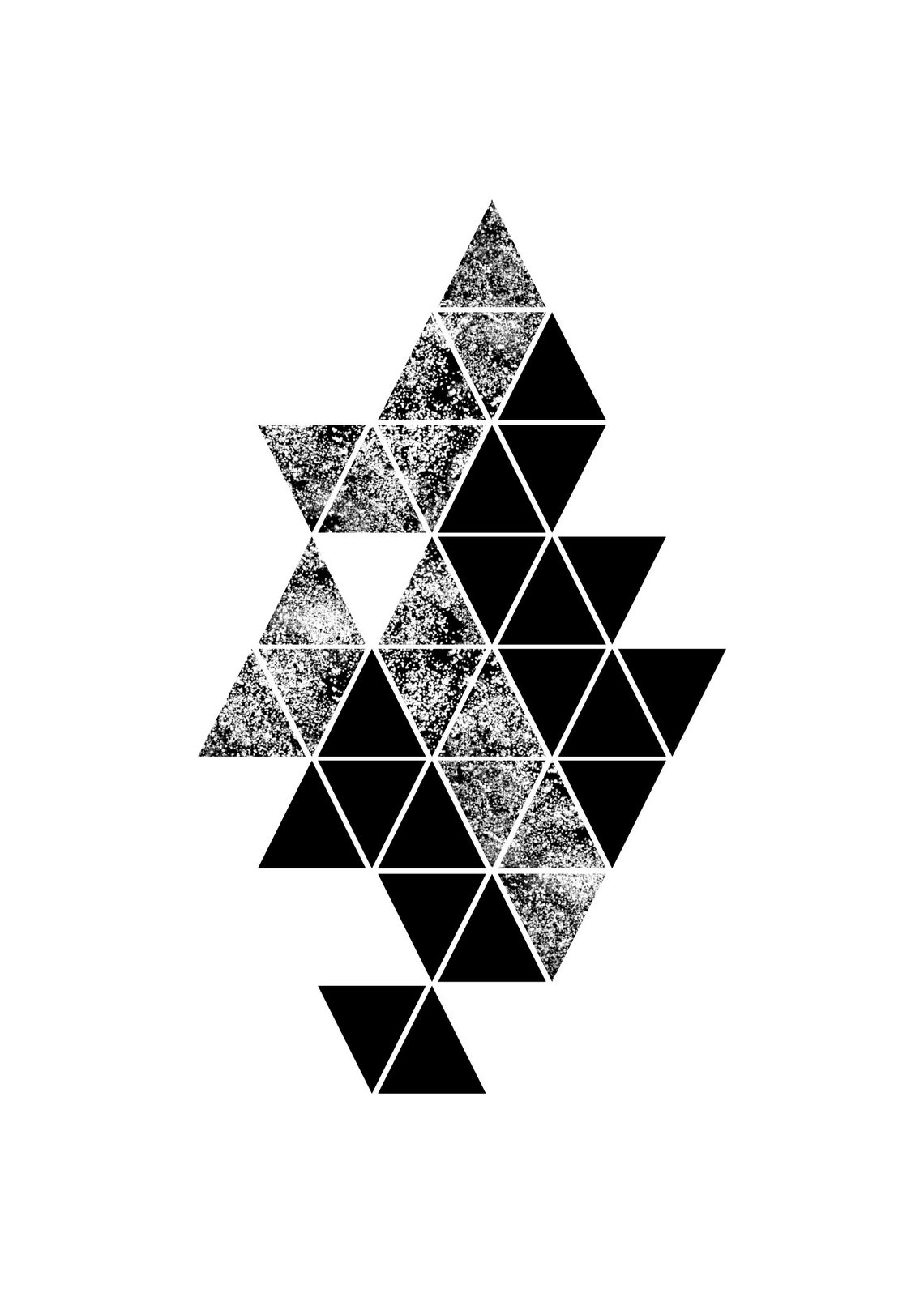 black and white scandinavian art
