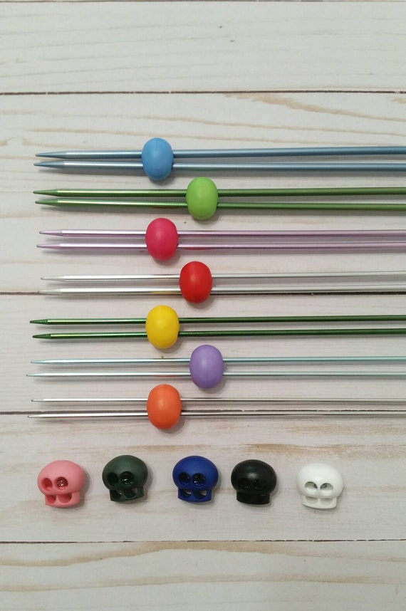 30 Pcs Colorful Knit Knitting Needles Point Protectors 2 Sizes Needle Tip  Stoppers for Knitting Craft,Quilting, DIY Art and Sewing