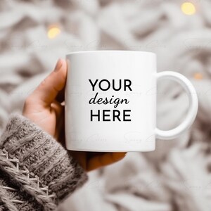 Coffee Cup Mockup Mug Mock up Christmas Cup Mockup Styled Stock Photo Winter Mug Holiday Rustic Graphic Design Mock Up JPG Digital Download