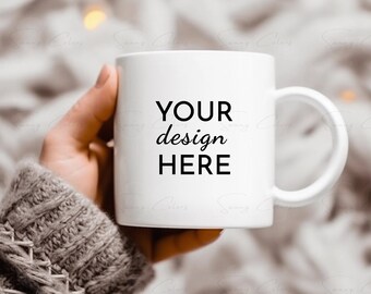 Coffee Cup Mockup Mug Mock up Christmas Cup Mockup Styled Stock Photo Winter Mug Holiday Rustic Graphic Design Mock Up JPG Digital Download