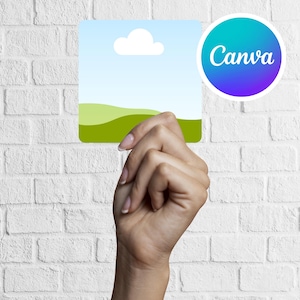 Sticker mockup Canva Template link, Edit in CANVA, sticker mockup, sticker mockup hand, sticker mockup bundle, sticker mock up