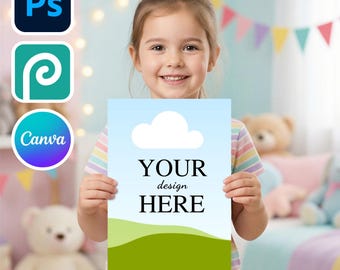Coloring Page Mockup for Canva and Photoshop | Photopea template,Color Page Mockups, Drawing Page Mockup Overlay, Activity Page Mockup
