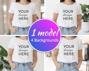 White Shirt Mockup T-shirt Mock-up Shirt Mock Up Styled Stock Photo Mockup Sublimation mockup SVG Mock Up JPG Digital Download