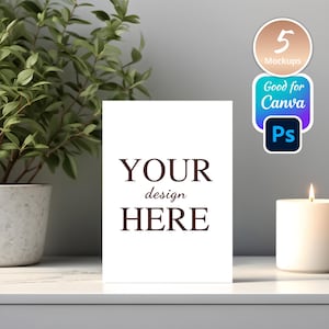 5 maquetas de invitación boho, paquete de maquetas de tarjetas, maquetas de 5x7, paquete de maquetas de invitación, maquetas minimalistas, maquetas modernas, maquetas de Canva. Gracias.