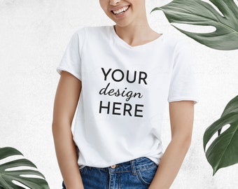 White Tshirt Mockup T-shirt Mock-up Shirt Mock Up Styled Stock Photo Mockup Sublimation mockup SVG Mock Up JPG Digital Download
