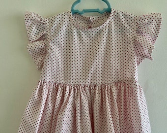 red dots dress on white background size 1