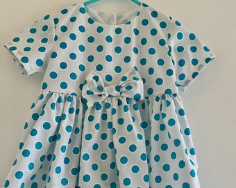 Pois bleus taille 1