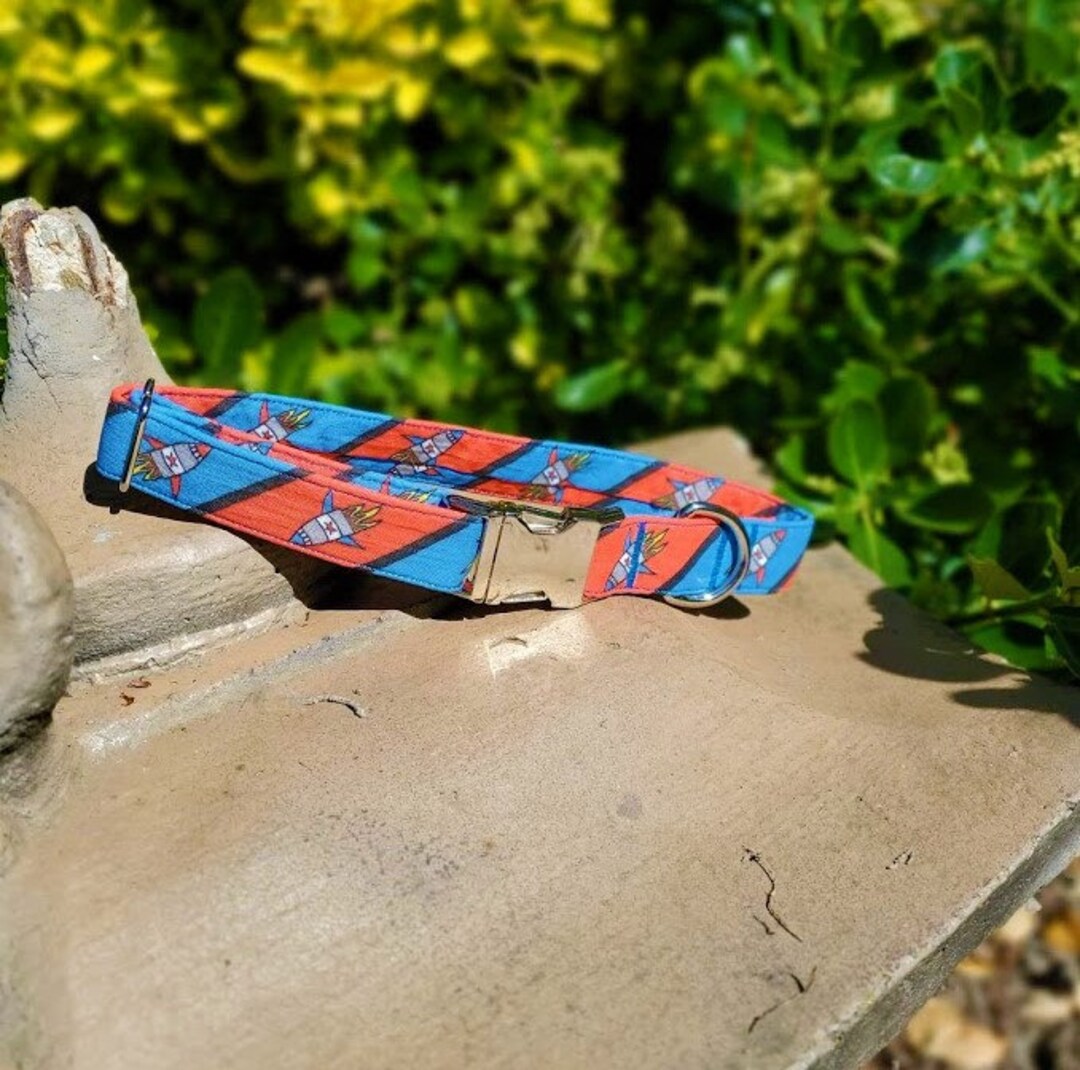 Dog Collar, Rocket Collar, Summer Collar, Colorful Fashion Dog Collar