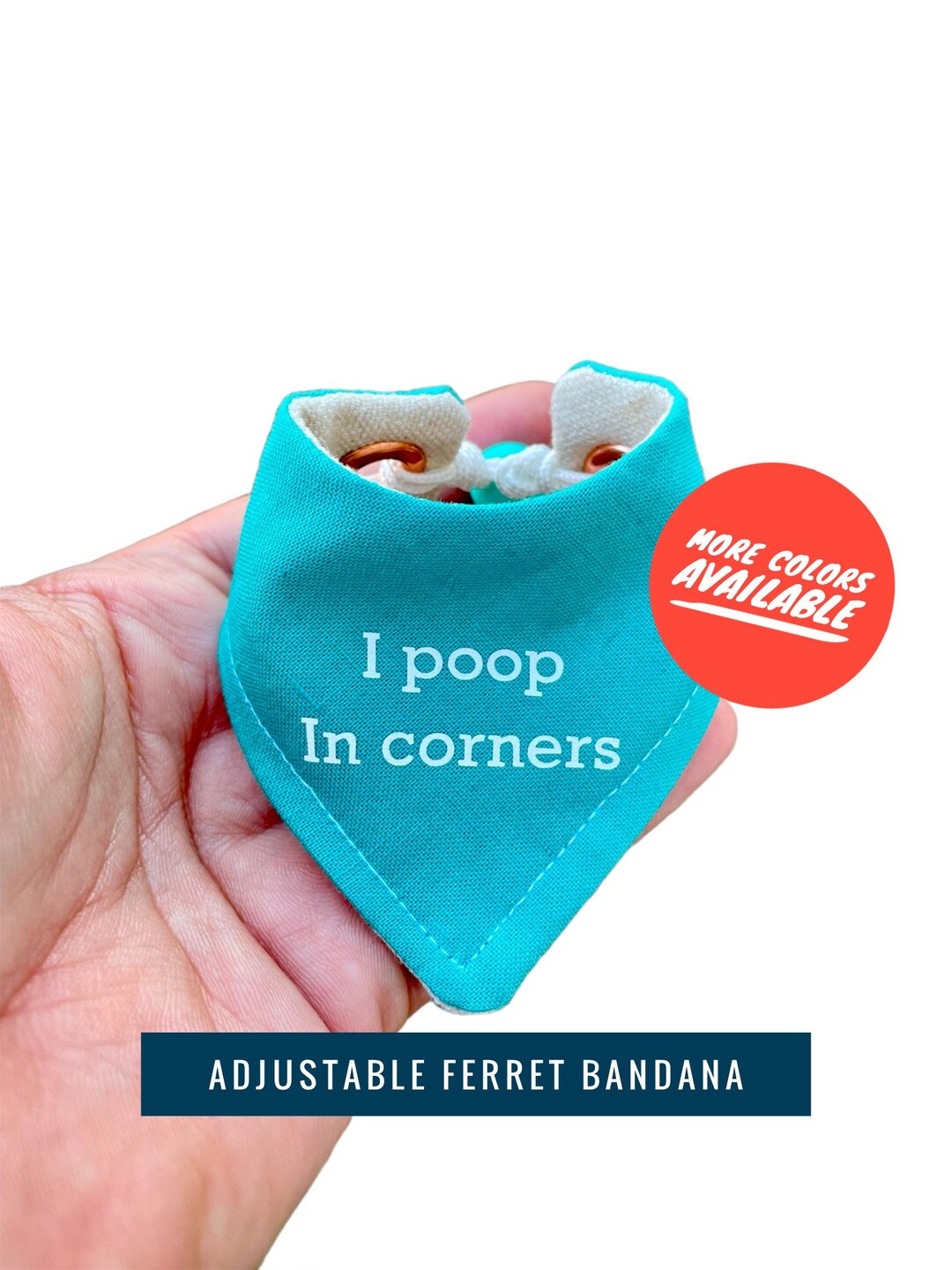I Poop in Corners Ferret Bandana Funny Ferret Gifts Ferret Clothes