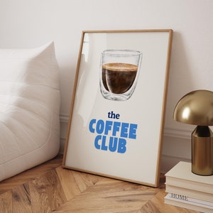 Retro Kaffee Poster, Kaffee Wandkunst, Espresso Kaffee Poster Druck, Minimalistisches Kaffee Poster, Kaffeeliebhaber Wandkunst, Kaffeedruck