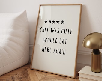 Aesthetic Kitchen Decor Print, Trendy Poster, Food and Drinks, Cool Cute Cooking Kitchen Art Print, Kitchen Wall Poster, High Quality Print
