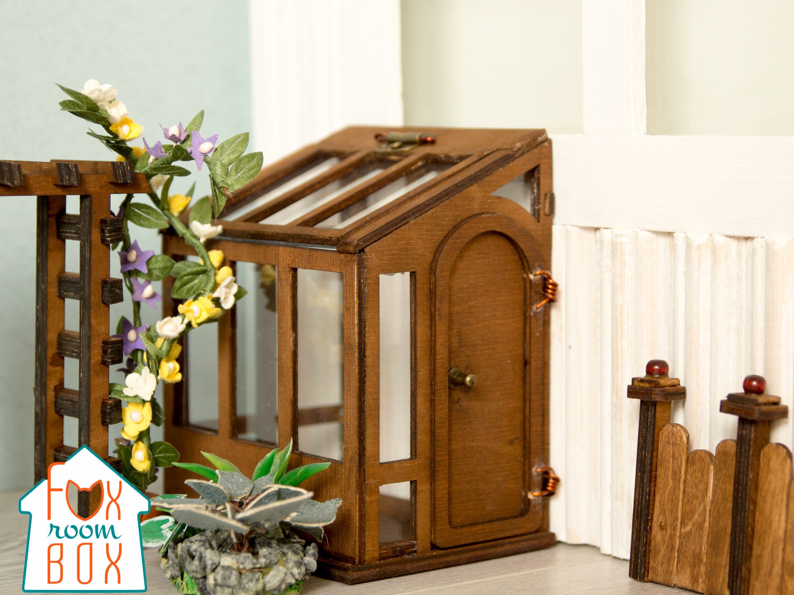 Dollhouse GREENHOUSE 12th Scale Miniature planting house Etsy