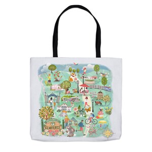 Elmhurst, Illinois Carte Tote 13 » X 13 »
