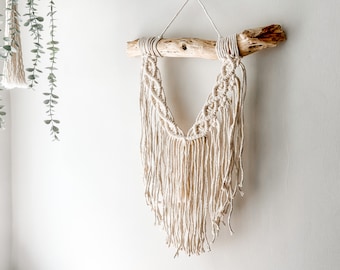 BREEZY, Natural Macrame Wall Hanging, Tapestry, Neutral Boho Home Decor, Unique Wall Decoration, Gift for Anyone, Ready to Ship
