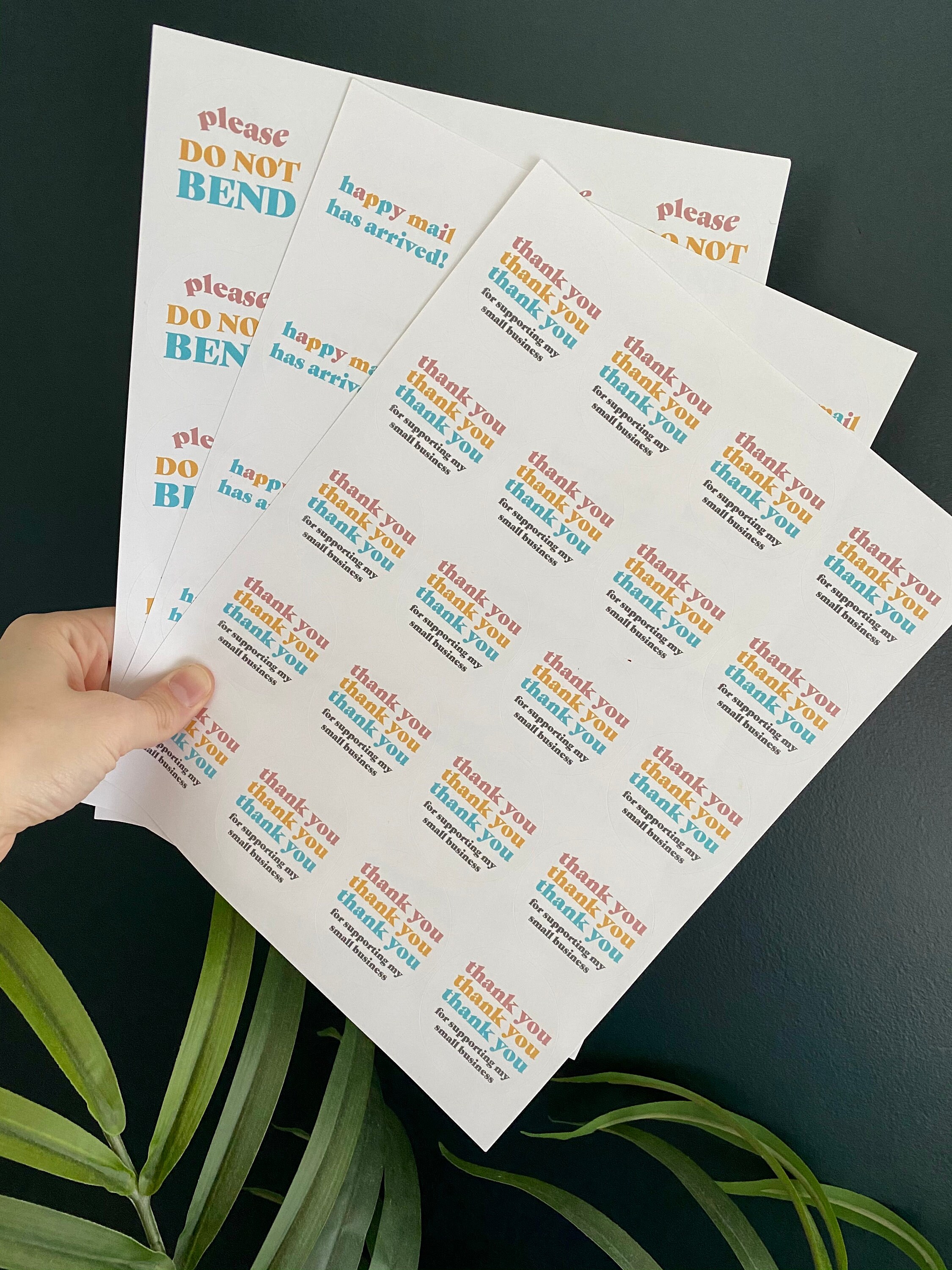 Small Business Packaging Stickers Bundel // 20 Stickers per Etsy