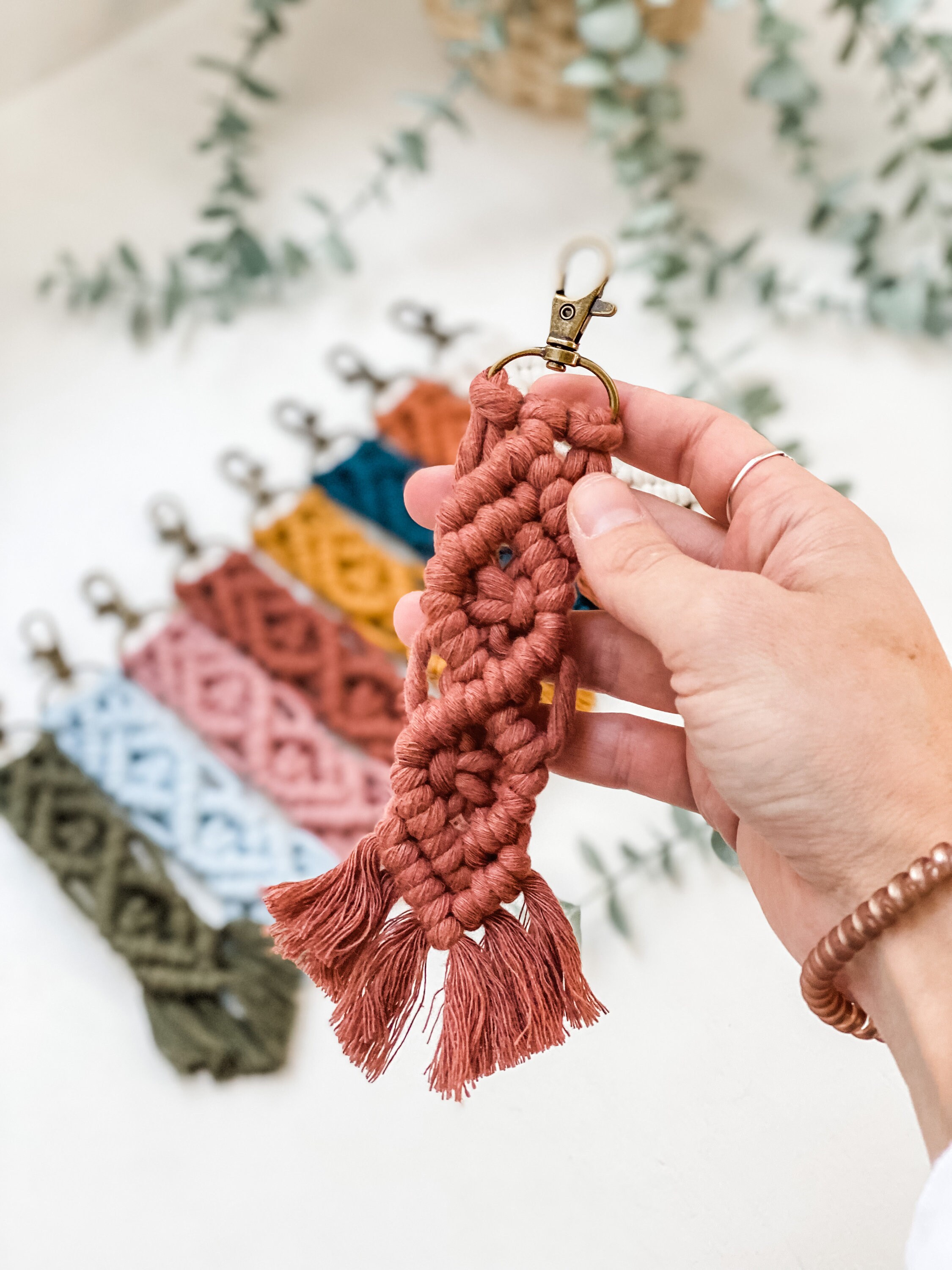 小物 OVY  Carabiner Macrame Keychain  i'm ok OVY Carabiner Macrame Keychain i'm ok