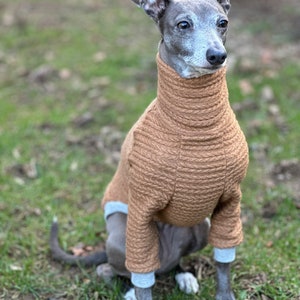 Italian Greyhound NOOD: Textured Sweater Knit Turtle -  Made to Order
