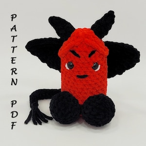 Crochet Devil Penis Plush Spooky Crochet Baphomet tutorial