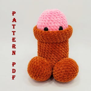 Penis einfach gehäkelter Anatomischer schwanz chibi