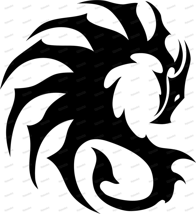 Download Dragon Vector SVG Dragon Cricut PNG Dragon Print EPS ...