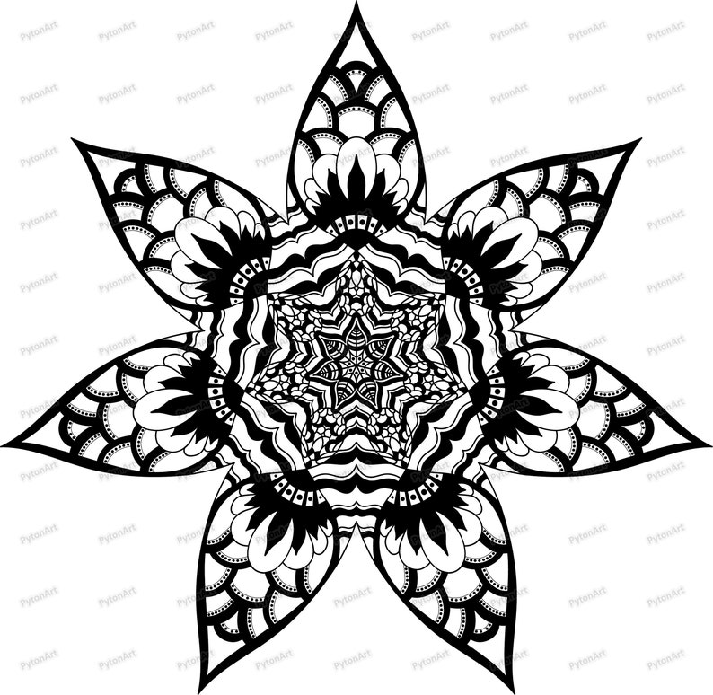 Free Free Cricut Vinyl Mandala 8 SVG PNG EPS DXF File