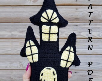 Crochet haunted house pattern | Spooky fairy forest amigurumi toy PDF