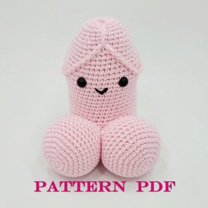 Genitales de diablo amigurumi Pene de crochet Pequeño Willy