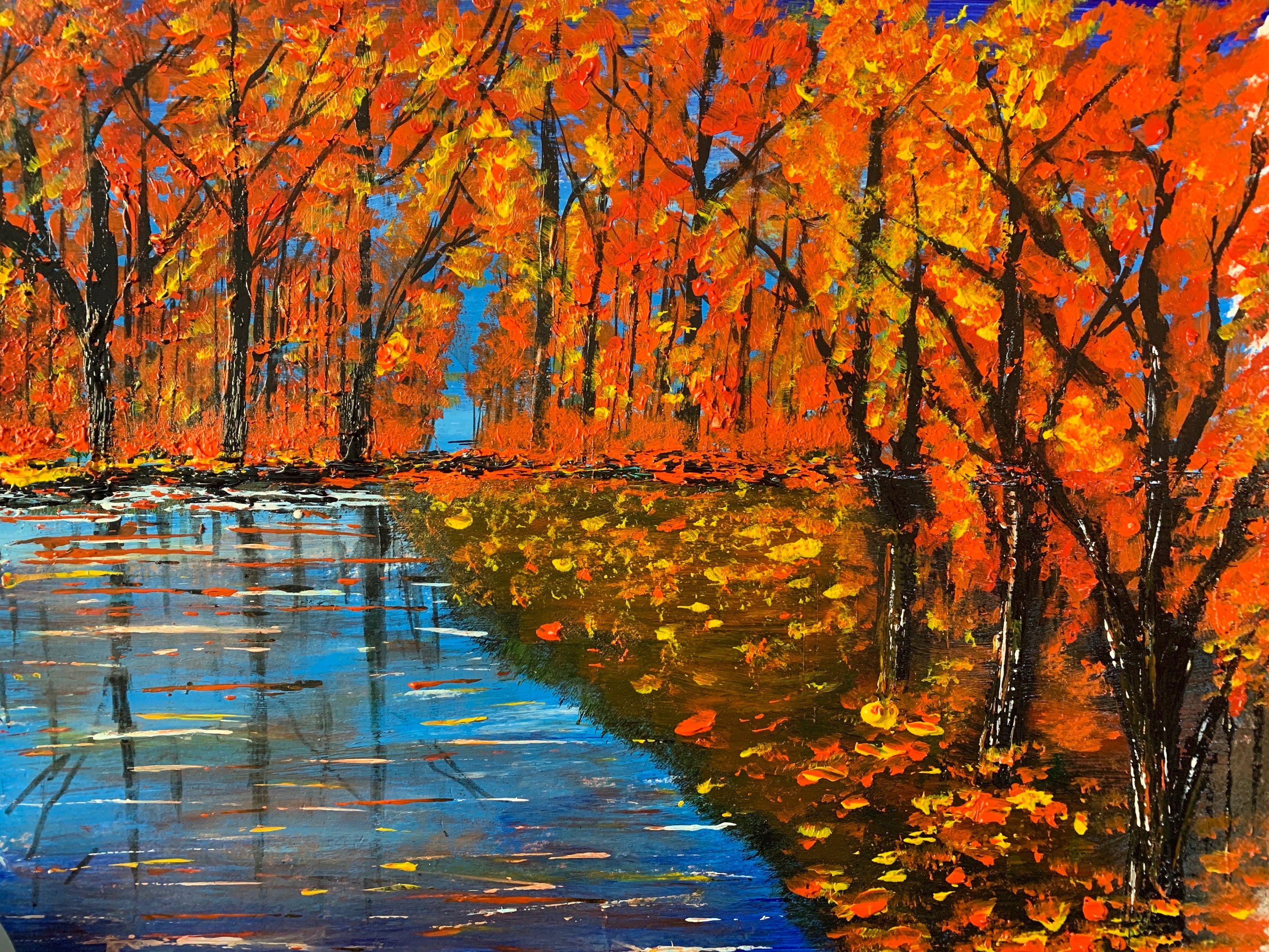 Autumn on sale abstract painting