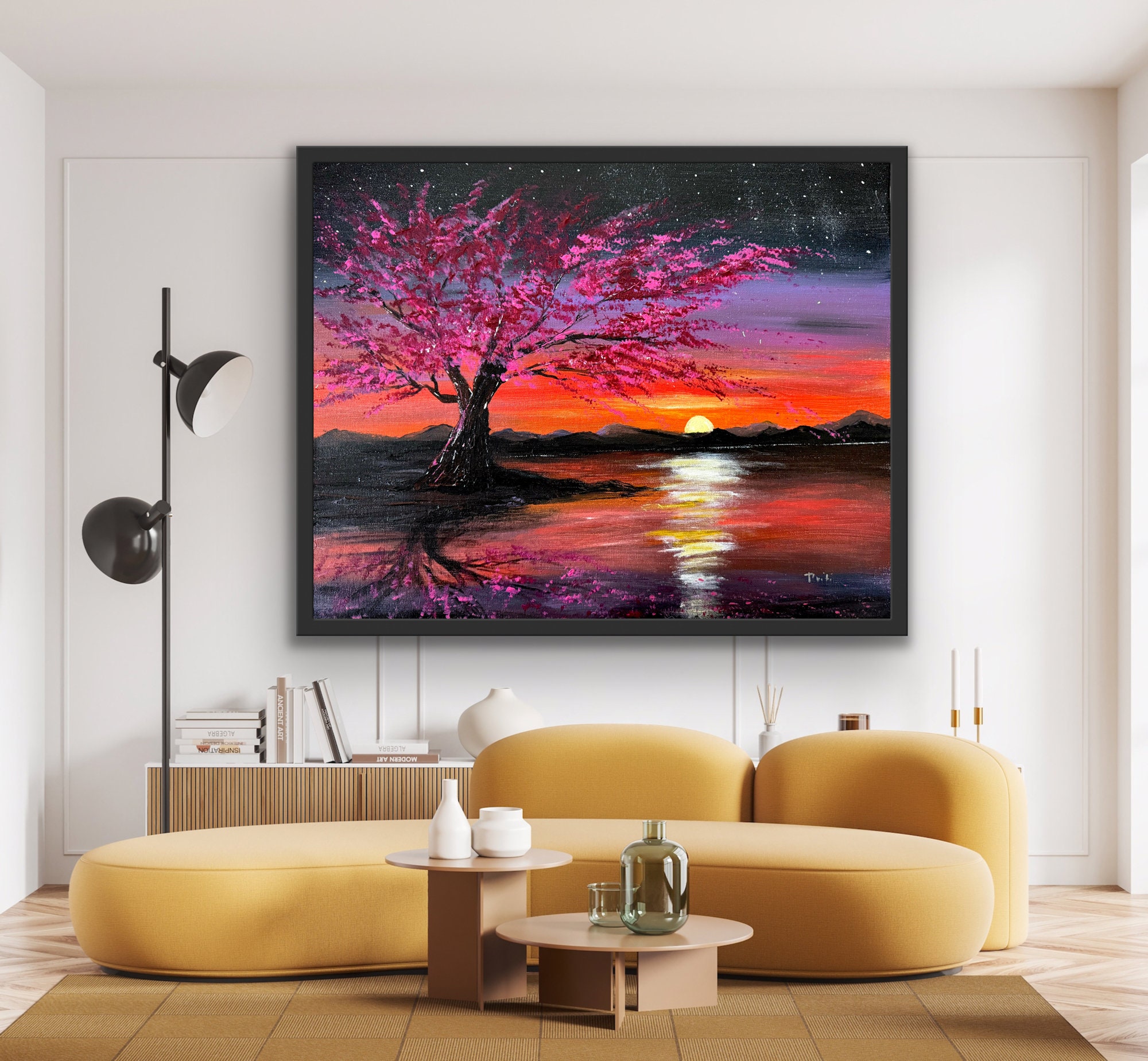 南澤りえ作 『バイオレットローズの夕べ』 SM／oil on glass il_fullxfull.5872758755_p9fy.jpg