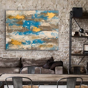 Original Abstract Modern Colorful Painting On Canvas Large Wall Contemporary Art