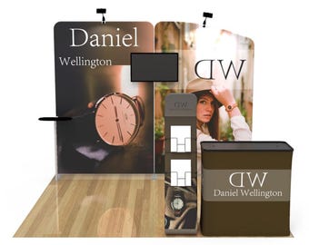 Conjunto de exhibición de stand para feria comercial de 10 x 10