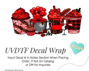 UVDTF WRAP - Girly Hearts Cup (1544)