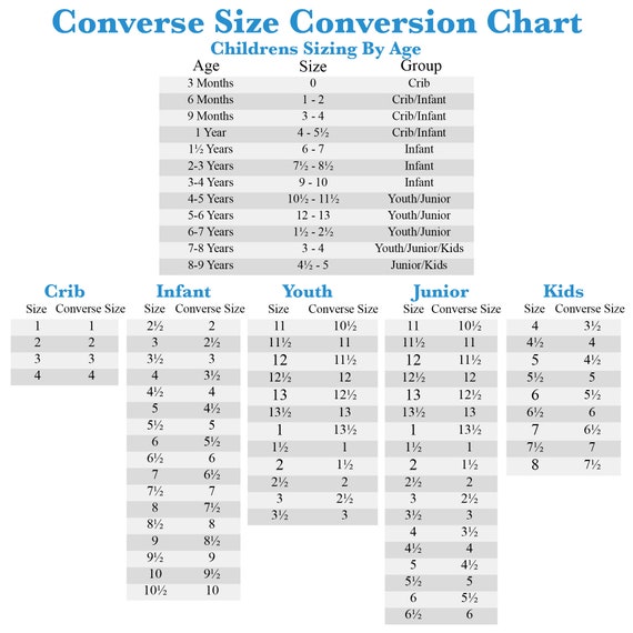 converse women size chart