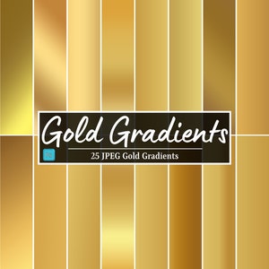 Sfumatura d'oro, Carta in lamina d'oro stampabile, Carta digitale in oro metallizzato, Texture in oro brillante, Cromo oro sfumato, Carta da scrapbook digitale