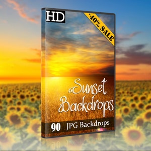 Sunset Sky Backdrops, Sunset Photoshop Mix, Sunset Overlays, Realistic, Sky, Nature, Background, Sunfall, Clouds, Photographer Overlays,