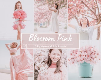 Cherry Blossom Pink Preset, Spring Lightroom Mobile Presets, Pastel Pink Aesthetic Pictures, Dreamy Presets, Sakura Instagram Presets
