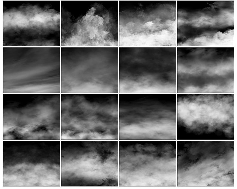 250 Fog Overlays Realistic Smoke Real Mist Overlays Clouds image 4