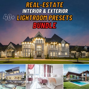 40+ Real Estate Presets Mobile, Exterior & Interior Lightroom Presets, Indoor Bright White Filters, Light and Airy Blogger Presets