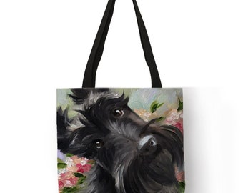 Oswald the Scottish Terrier Tote Bag Scottish Terrier Owner Gifts For Dog Owner