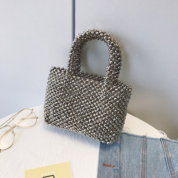 beaded shoulder bag