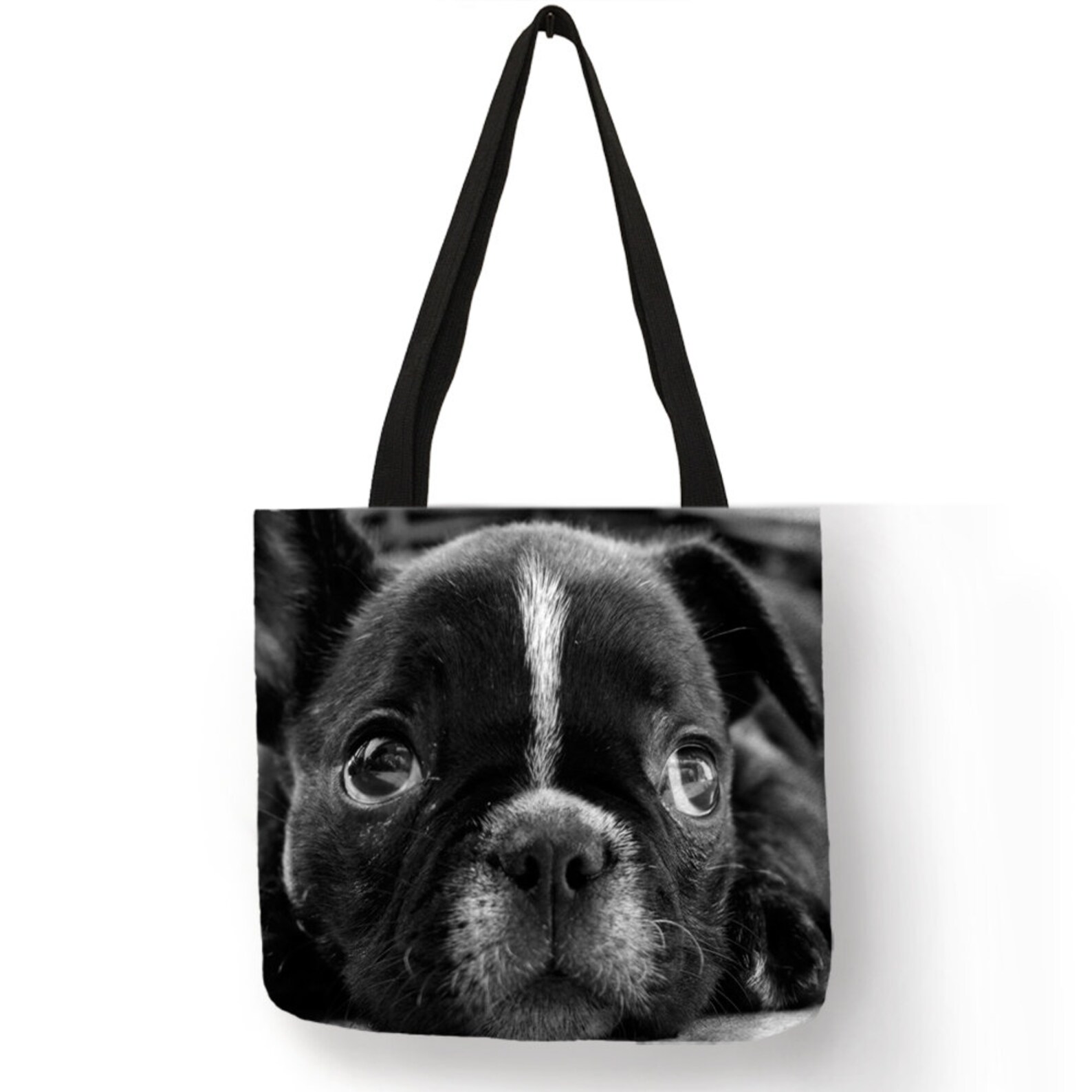 Shopping Bags French Bulldog Travel Custom Reusable Handbag Etsy UK
