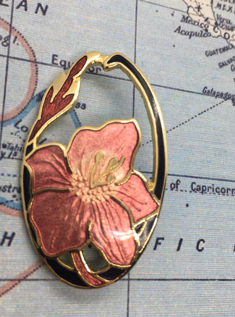 Cloisonné Brooch Etsy