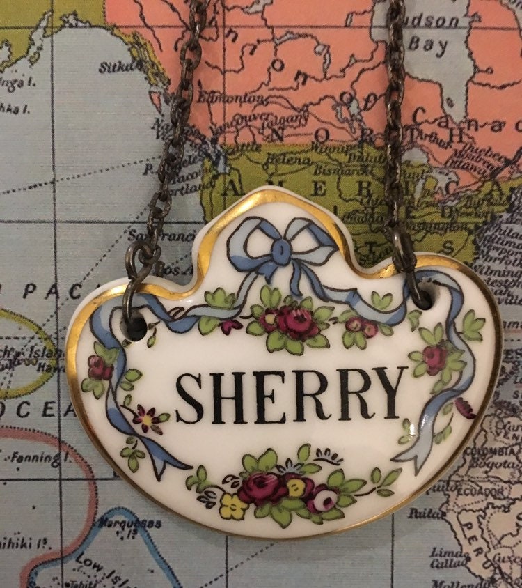Sherry Coalport China Decanter Label Etsy