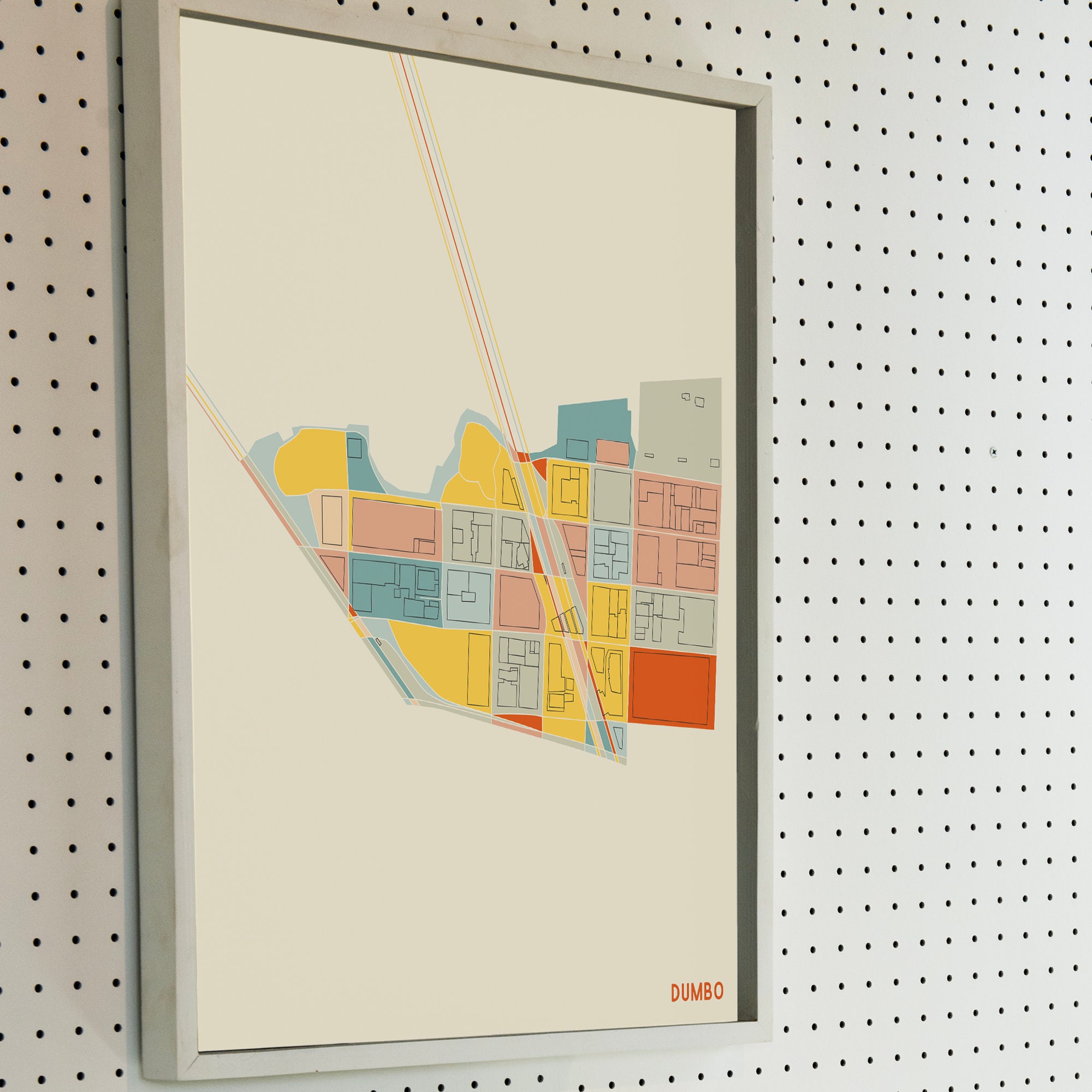 DUMBO BROOKLYN Map Fine Art Giclée Print Museum Quality - Etsy