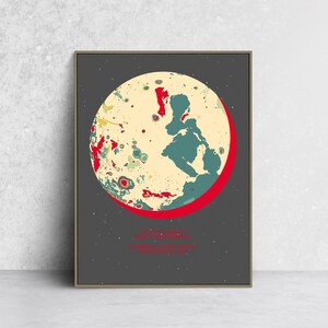 May include: Framed art print featuring a stylized map of the Philippines, rendered in shades of beige, red, and teal. A red crescent shape frames the bottom of the map. The background is dark gray with small white dots.
