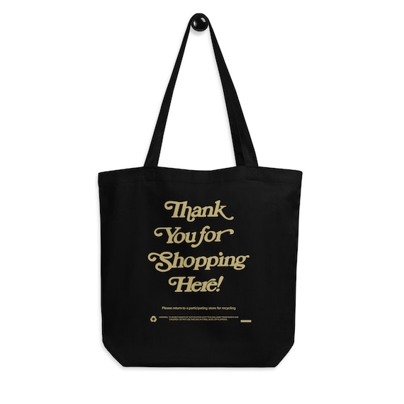 Shopping bag thank you hot sale
