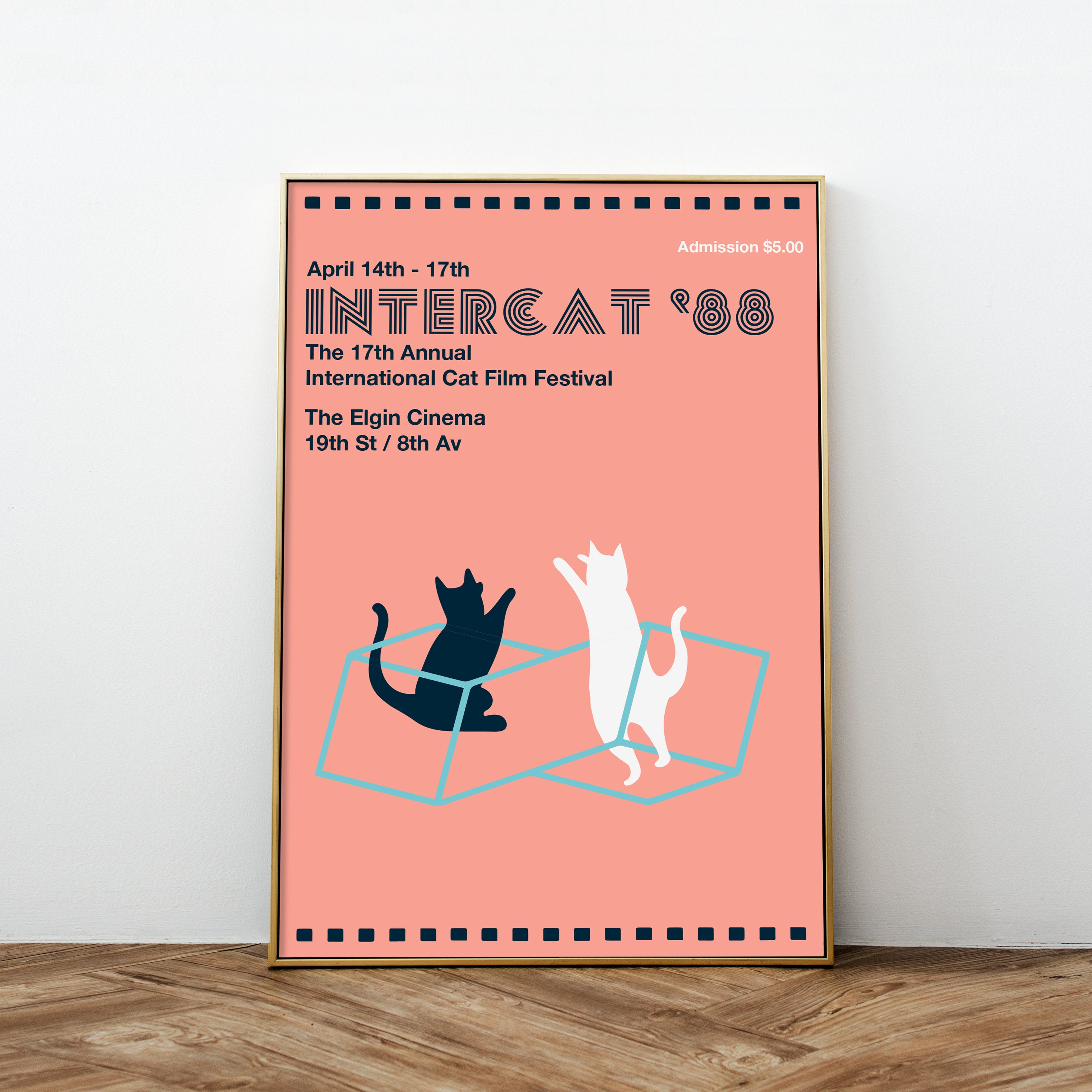 Domestic cat/フンデルトヴァッサー/ポスター Hundertwasser poster : Domestic Cat, 59 x 84 cm